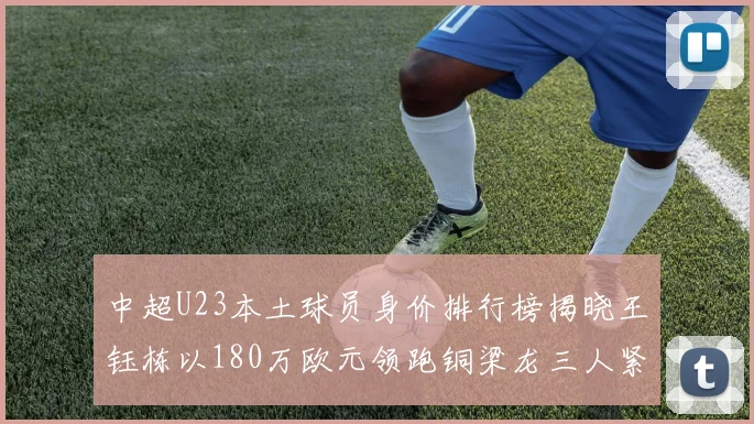 中超U23本土球员身价排行榜揭晓王钰栋以180万欧元领跑铜梁龙三人紧随其后